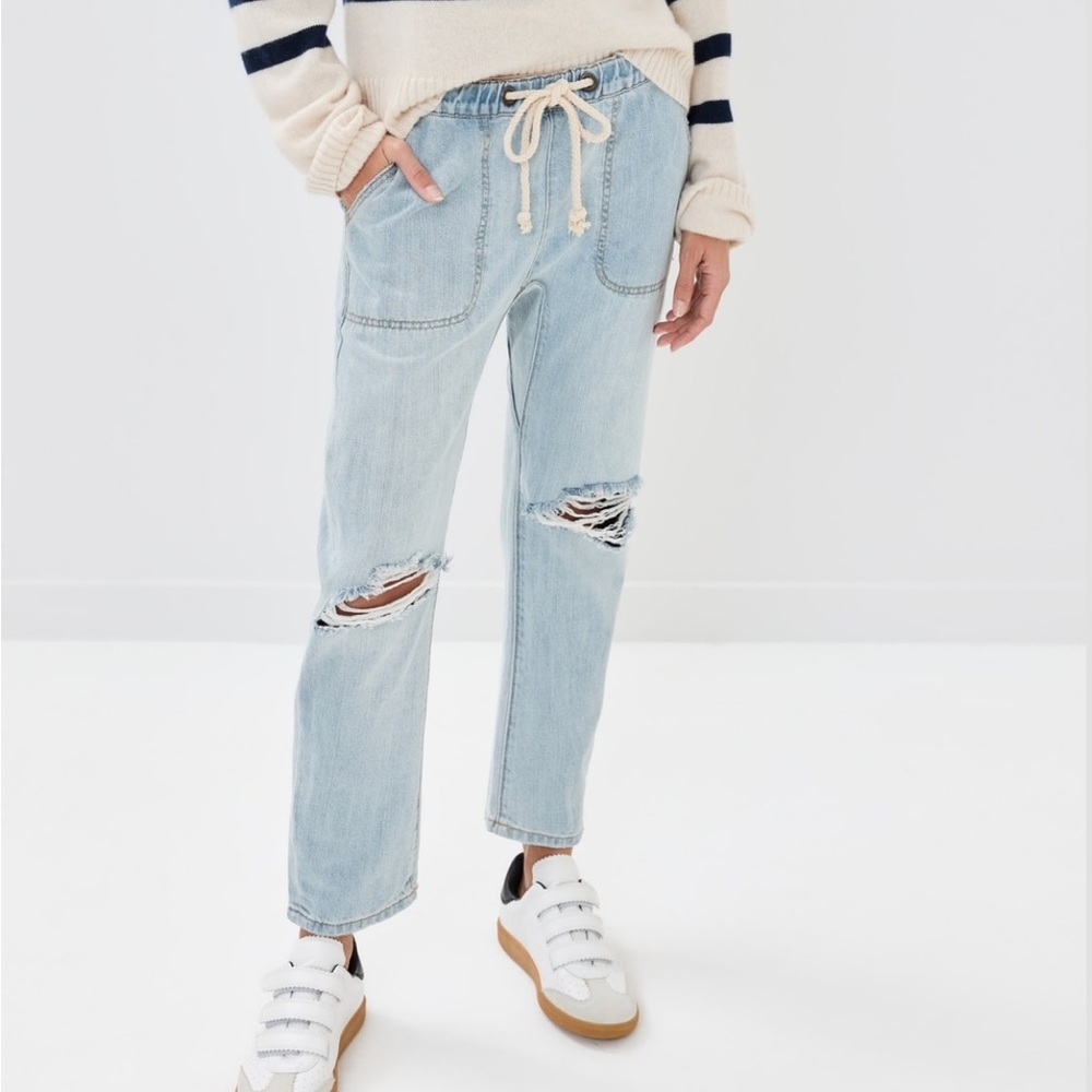 One Teaspoon Shabbies Drawstring Boyfriend Jeans